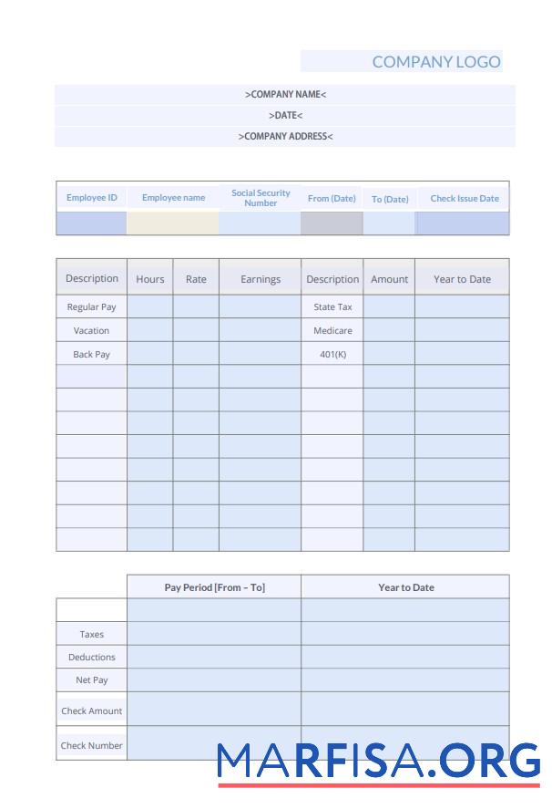 Downloadable Packing Pay Stub real example